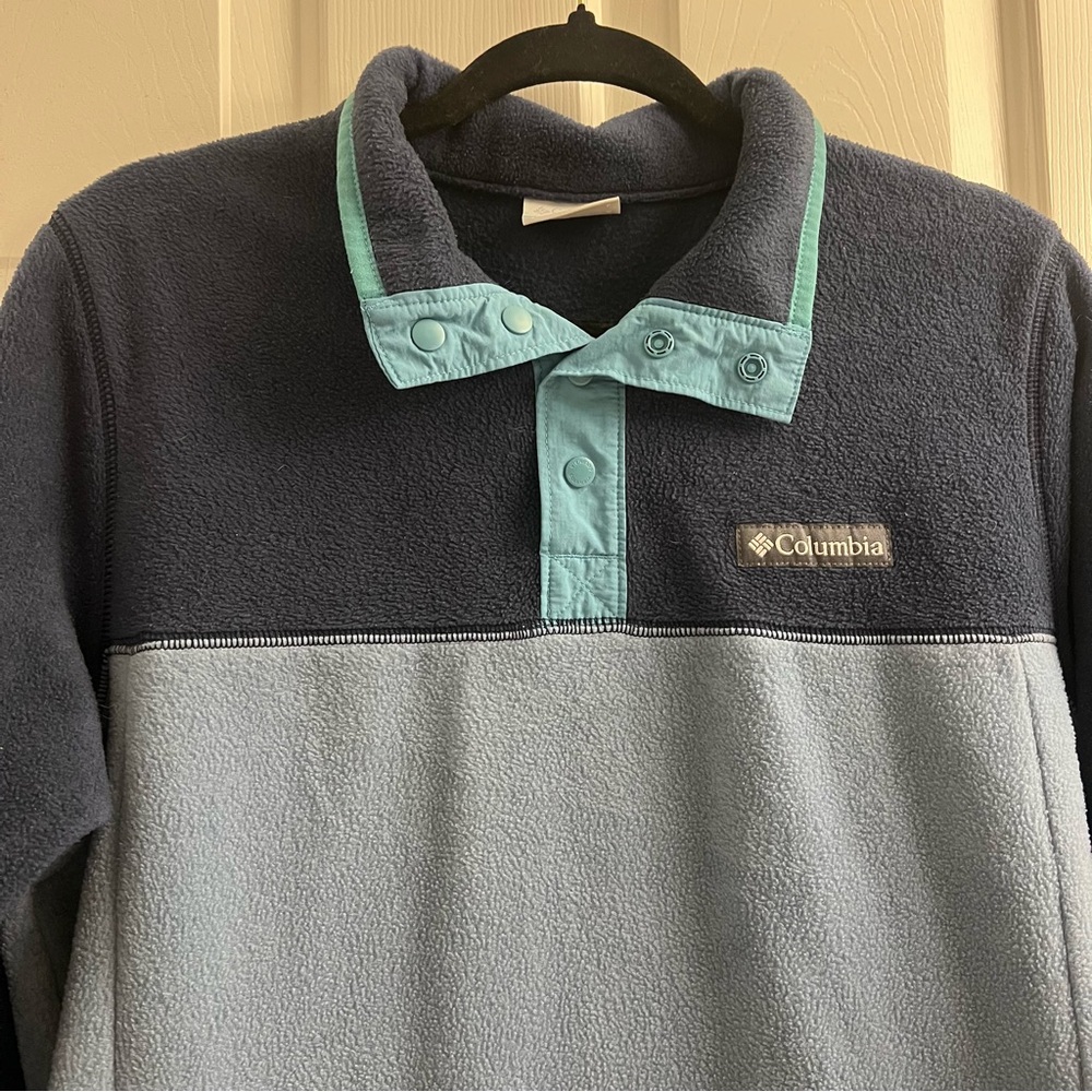 Columbia Two-Tone Fleece Pullover | Size S | Retro Outdoor Style